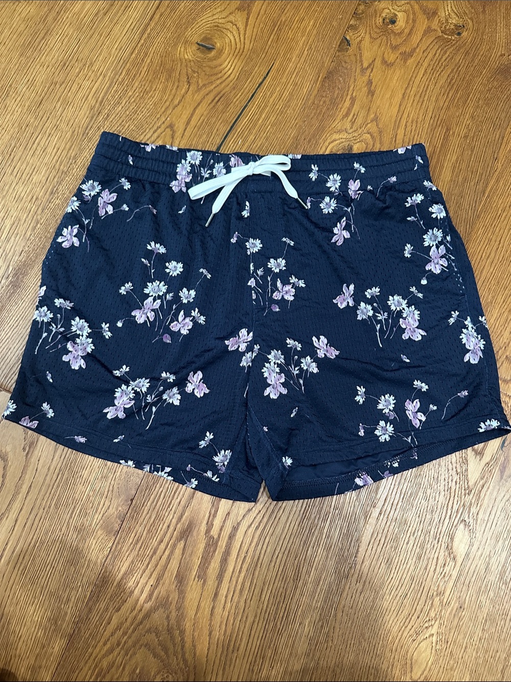 American Eagle Outfitters Navy Floral Athletic Shorts